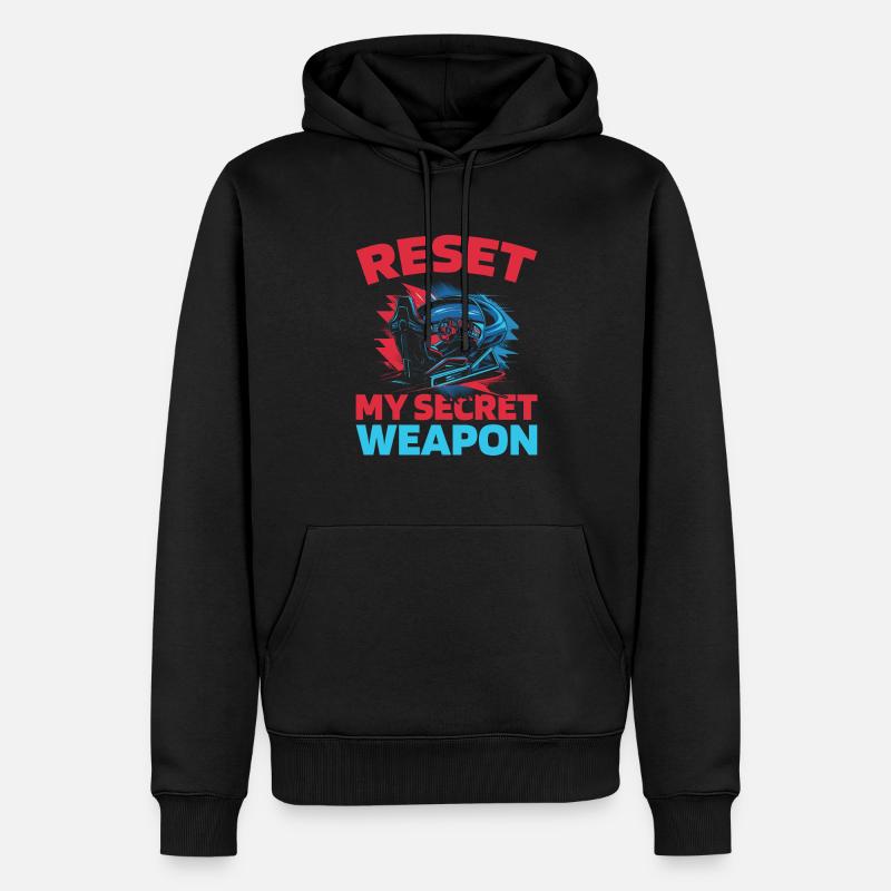 Sim Racing - Männer Premium Bio Hoodie - Schwarz