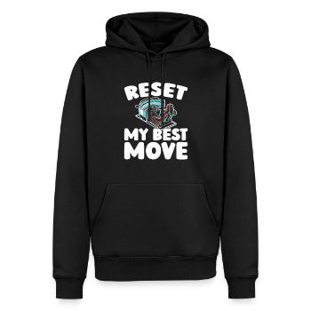 Sim Racing - Men’s Premium Organic Hoodie - black - Front - Nico (187cm)