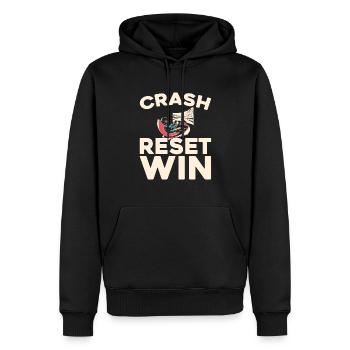 Sim Racing - Männer Premium Bio Hoodie - Schwarz - Vorne - Nico (187cm)