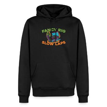 Sim Racing - Männer Premium Bio Hoodie - Schwarz - Vorne - Nico (187cm)
