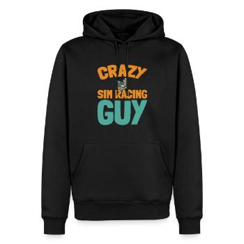 Sim Racing - Men’s Premium Organic Hoodie - black - Front - Nico (187cm)