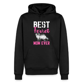 Meilleure maman furet de tous les temps propriétaire d’animal de compagnie - Sweat à capuche Premium bio Homme - noir - Devant - Nico (187cm)