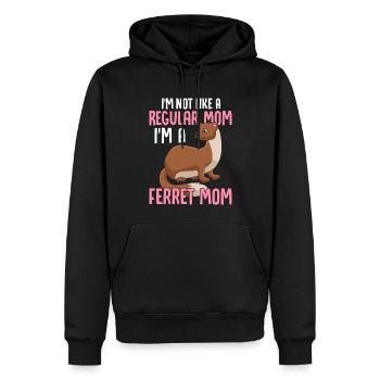 Ich bin nicht wie eine normale Mutter, ich bin ein - Männer Premium Bio Hoodie - Schwarz - Vorne - Nico (187cm)