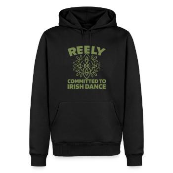 Irish Dance Irischer Tanz - Männer Premium Bio Hoodie - Schwarz - Vorne - Nico (187cm)