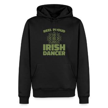 Danse Irlandaise Irischer Tanz - Sweat à capuche Premium bio Homme - noir - Devant - Nico (187cm)