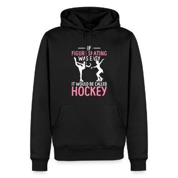 Figure Skating Called Hockey Skaters - Men’s Premium Organic Hoodie - black - Front - Nico (187cm)