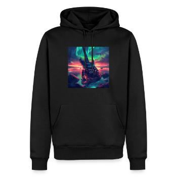Gitarre - Männer Premium Bio Hoodie - Schwarz - Vorne - Nico (187cm)