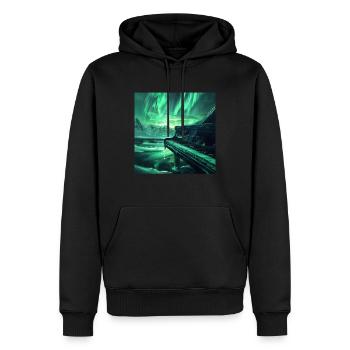 Klavier - Männer Premium Bio Hoodie - Schwarz - Vorne - Nico (187cm)