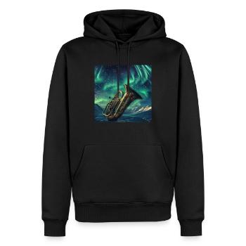 Tuba - Männer Premium Bio Hoodie - Schwarz - Vorne - Nico (187cm)