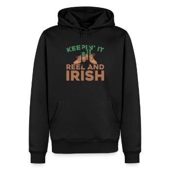 Irish Dance Irischer Tanz - Männer Premium Bio Hoodie - Schwarz - Vorne - Nico (187cm)