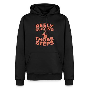 Danse Irlandaise Irischer Tanz - Sweat à capuche Premium bio Homme - noir - Devant - Nico (187cm)