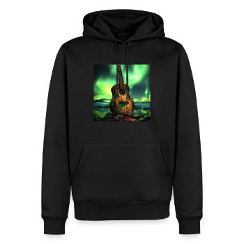 Ukulele - Männer Premium Bio Hoodie - Schwarz - Vorne - Nico (187cm)