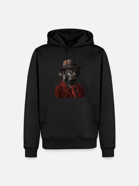 Labrador Retriever - Männer Premium Bio Hoodie - Schwarz