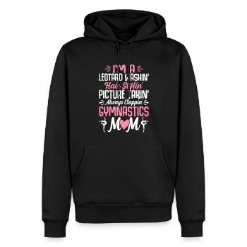 Trikot Bild Clappin Gymnastik Mama Turnerin - Männer Premium Bio Hoodie - Schwarz - Vorne - Nico (187cm)