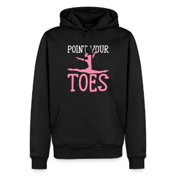 Gymnastik Turnerin Akrobatin Zeigen Sie Ihre Zehen - Männer Premium Bio Hoodie - Schwarz - Vorne - Nico (187cm)