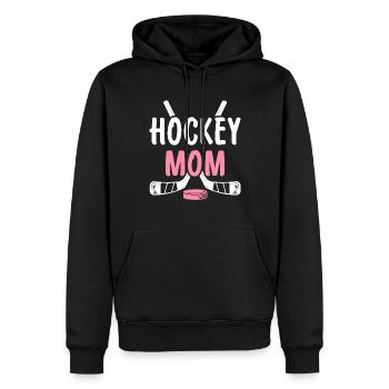 Hockey Maman Joueuse Maman - Sweat à capuche Premium bio Homme - noir - Devant - Nico (187cm)