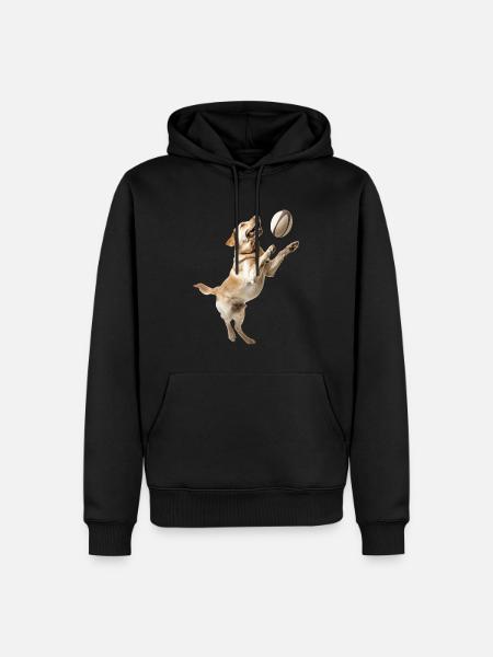 Labrador Retriever - Männer Premium Bio Hoodie - Schwarz