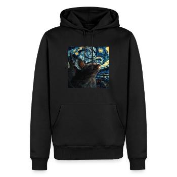Schläger - Männer Premium Bio Hoodie - Schwarz - Vorne - Nico (187cm)