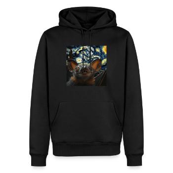 Schläger - Männer Premium Bio Hoodie - Schwarz - Vorne - Nico (187cm)