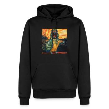 Sittiche - Männer Premium Bio Hoodie - Schwarz - Vorne - Nico (187cm)