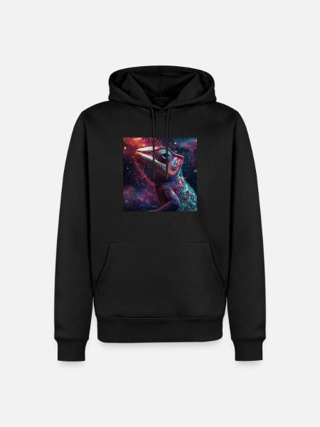 Chamäleon - Männer Premium Bio Hoodie - Schwarz