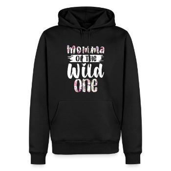 Momma der wilden ein Arborist 1 Jahr alt - Männer Premium Bio Hoodie - Schwarz - Vorne - Nico (187cm)