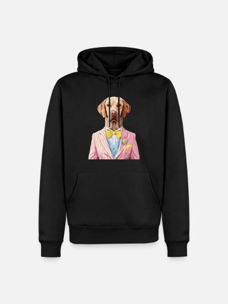 Labrador Retriever - Männer Premium Bio Hoodie - Schwarz