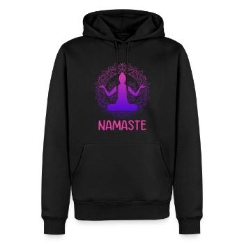 Namaste Yoga Meditation Combinaison de méditation - Sweat à capuche Premium bio Homme - noir - Devant - Nico (187cm)