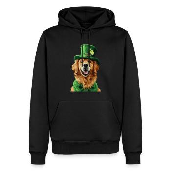 Golden Retriever - Männer Premium Bio Hoodie - Schwarz - Vorne - Nico (187cm)