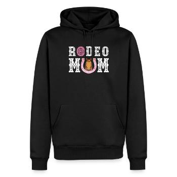 Rodeo Mom Western Country Bull Rider - Männer Premium Bio Hoodie - Schwarz - Vorne - Nico (187cm)