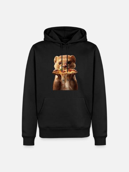 Wiesel - Männer Premium Bio Hoodie - Schwarz
