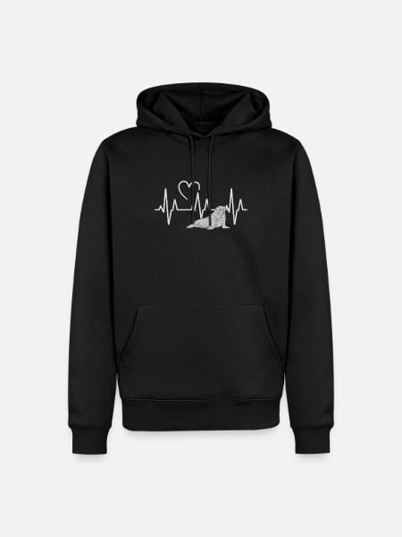 Walross - Männer Premium Bio Hoodie - Schwarz