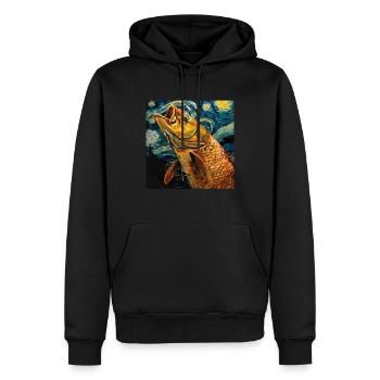 Tarpon - Männer Premium Bio Hoodie - Schwarz - Vorne - Nico (187cm)