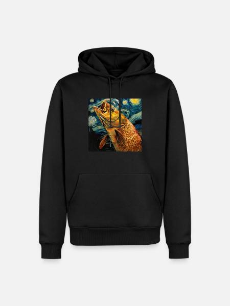 Tarpon - Männer Premium Bio Hoodie - Schwarz