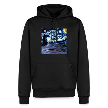 Stachelrochen - Männer Premium Bio Hoodie - Schwarz - Vorne - Nico (187cm)