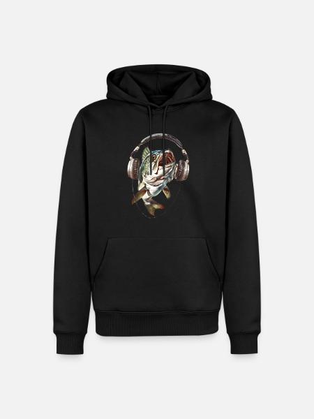 Tarpon - Männer Premium Bio Hoodie - Schwarz