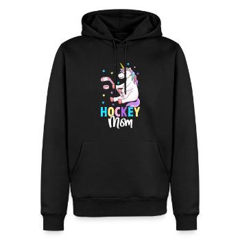 Graphique de maman de hockey féminine pour - Sweat à capuche Premium bio Homme - noir - Devant - Nico (187cm)