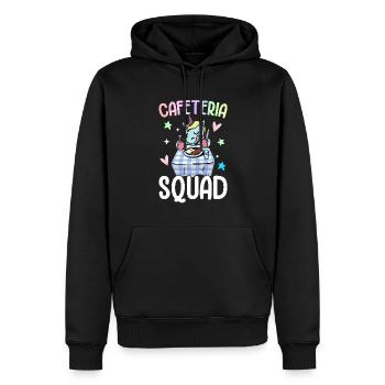 Cafeteria Squad Cafeteria Crew Lunch Lady Grafik - Männer Premium Bio Hoodie - Schwarz - Vorne - Nico (187cm)