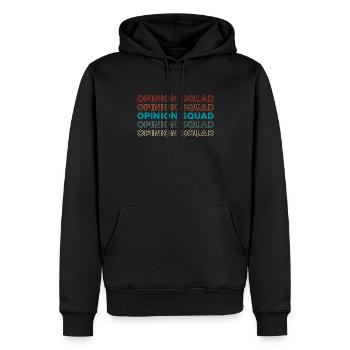 Cadre des travailleurs de la construction - Sweat à capuche Premium bio Homme - noir - Devant - Nico (187cm)