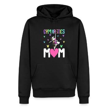Gymnastique Maman Femmes Gymnastique Cartwheel Turner - Sweat à capuche Premium bio Homme - noir - Devant - Nico (187cm)