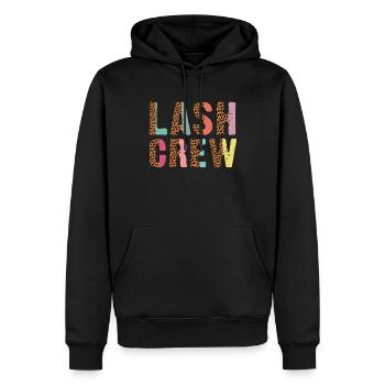 Lash Crew Wimpernkünstlerin Wimpernliebhaberin - Männer Premium Bio Hoodie - Schwarz - Vorne - Nico (187cm)