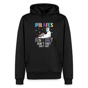 Pilates Don't Fart Funny Pilates Instructor Yoga - Männer Premium Bio Hoodie - Schwarz - Vorne - Nico (187cm)