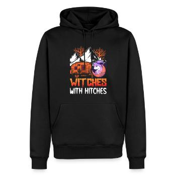 Hexen mit Kupplungen Rv Camping Mädchen Halloween - Männer Premium Bio Hoodie - Schwarz - Vorne - Nico (187cm)