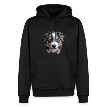 Australischer Schäferhund - Männer Premium Bio Hoodie - Schwarz - Vorne - Nico (187cm)
