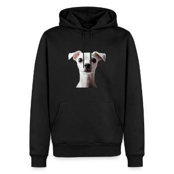 Italienischer Windspielhund - Männer Premium Bio Hoodie - Schwarz - Vorne - Nico (187cm)