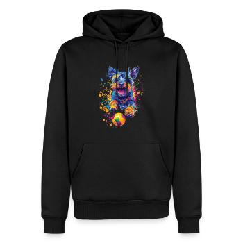 Zwergschnauzer - Männer Premium Bio Hoodie - Schwarz - Vorne - Nico (187cm)