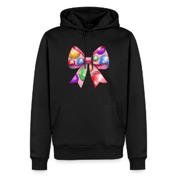 Coquette Bogen Boccia-Kugel Mütter Tag Bocci Band - Männer Premium Bio Hoodie - Schwarz - Vorne - Nico (187cm)
