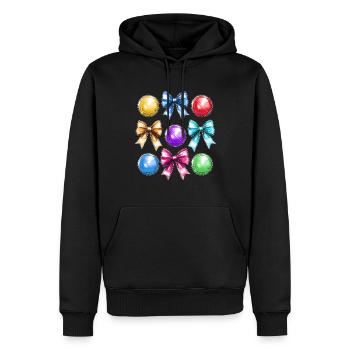 Coquette Bogen Boccia-Kugel Mütter Tag Bocci Band - Männer Premium Bio Hoodie - Schwarz - Vorne - Nico (187cm)