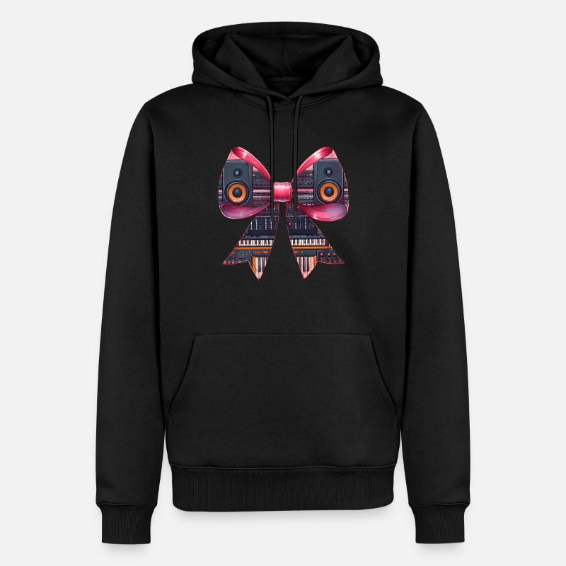 Coquette Bow Tontechniker Tontechniker - Männer Premium Bio Hoodie - Schwarz