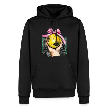 Coquette Bow Handball Mothers Day Pink Ribbon Mom - Männer Premium Bio Hoodie - Schwarz - Vorne - Nico (187cm)
